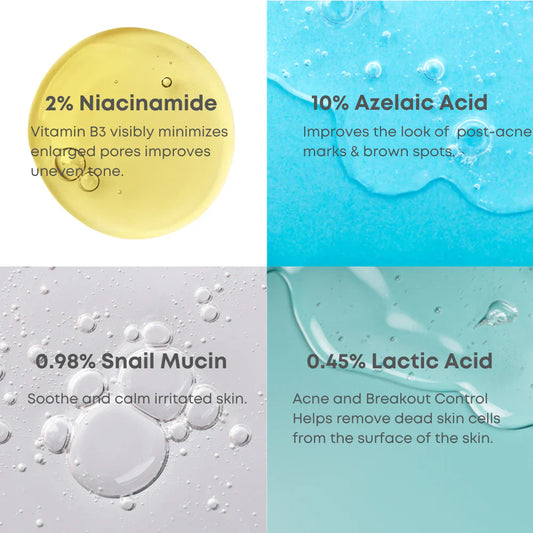 NINELESS A-CONTROL 10% AZELAIC ACID SERUM 30ML