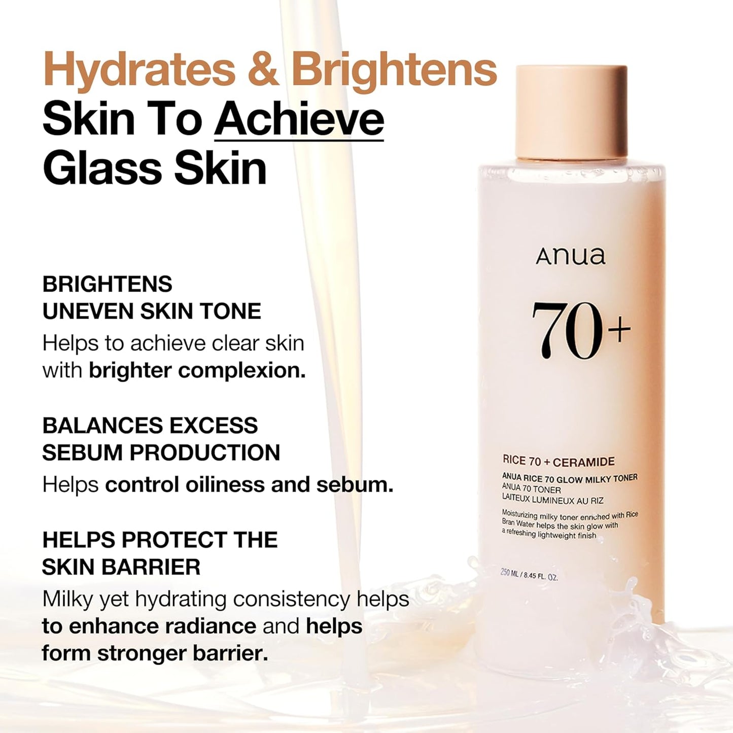 ANUA GLOW MILKY TONER 250ML