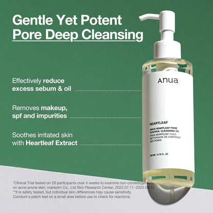 ANUA HEARTLEAF PORE CONTROL CLEANSING OIL MILD