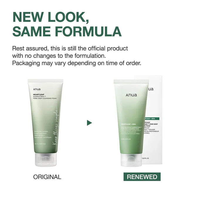 ANUA HEARTLEAF QUERCETINOL PORE DEEP CLEANSING FOAM 25ML