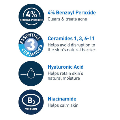 CERAVE ACNE FOAMING CLEANSER 4%