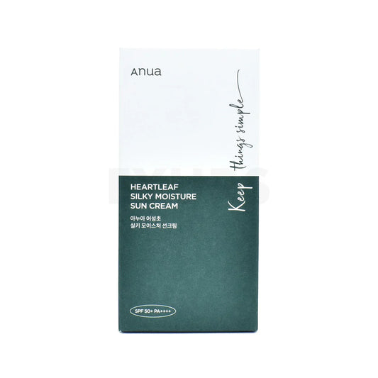 ANUA HEARTLEAF SILKY MOISTURE SUN CREAM SPF 50 50ML