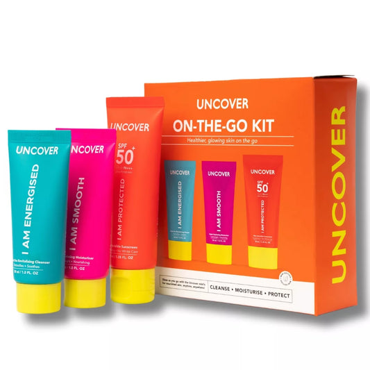 UNCOVER ON THE GO KIT + FREE I AM BEAUTIFUL SHEET MASK
